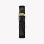 Timex Women's Black Leather Watch, Gold Case | Tw2r36400-2