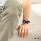 Timex Men's Black Fabric Watch, Stainless Steel Case | Tw2t29700-3