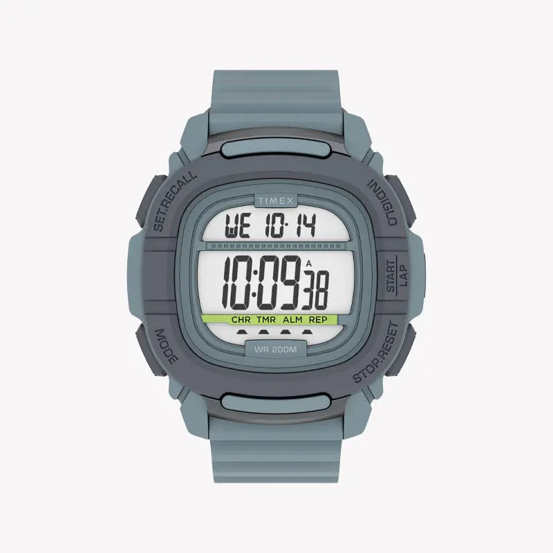 Timex Men's Blue Silicone Watch, Digital Dial | Tw5m35800-0